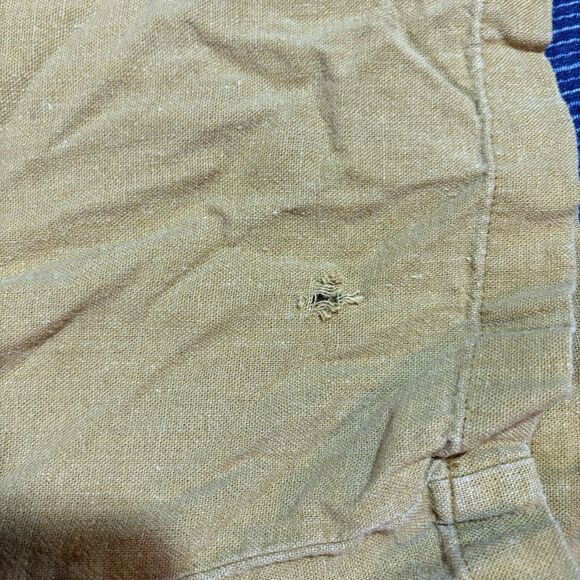 Old Navy Linen Pants Womens M Mustard Yellow Elastic Waist Boho Coastalcore - Picture 5 of 9